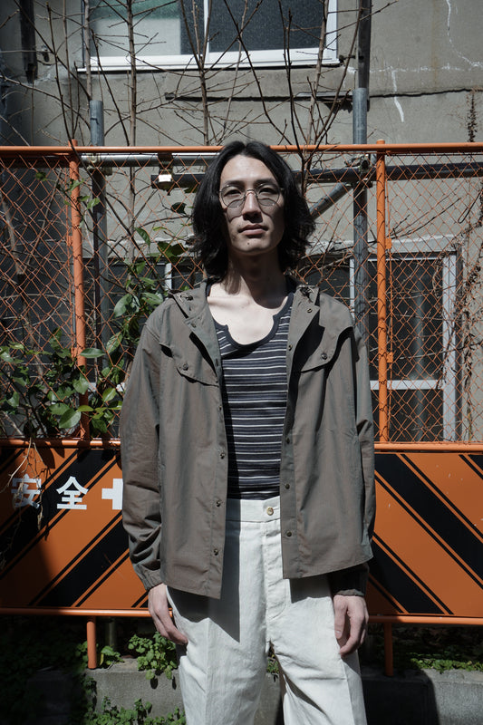 STEAF MARINE HOOD SHIRT (RAIN KHAKI)