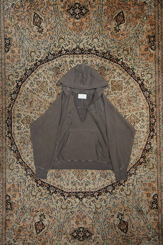 SUGARHILL RIPPED HOODIE (DARK PURPLE)